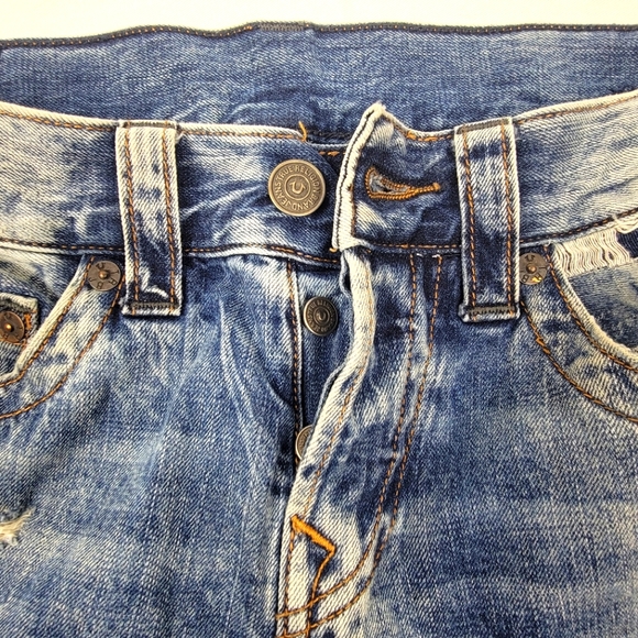 True Religion Mens Rocco Jeans Relaxed Skinny Distressed Size 29 - Picture 10 of 16